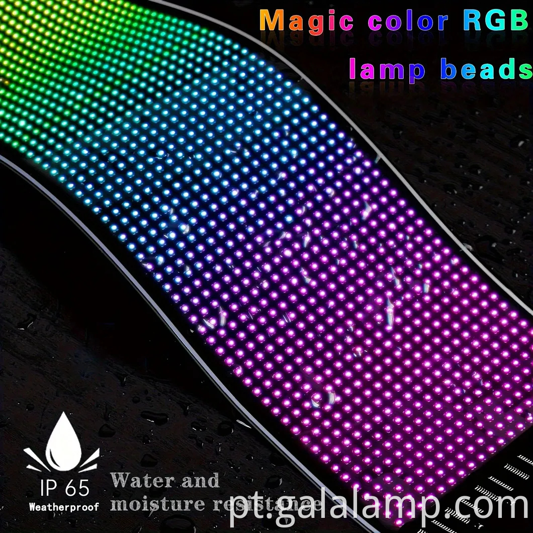 Exibição de LED flexível para festivais, lojas e festas